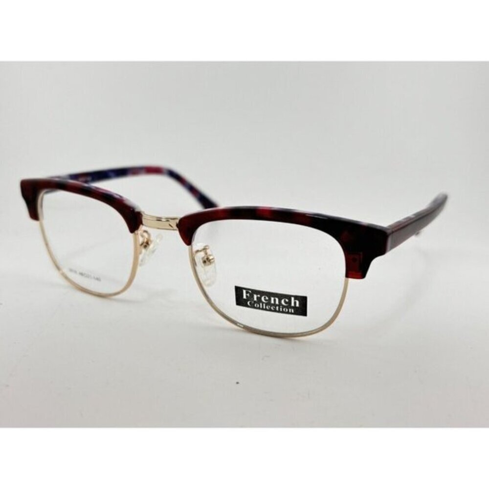 French Collection - Red & Blue Tortoise 2616 48-21-140 Eyeglass Frames